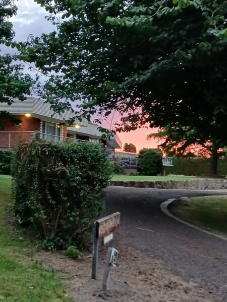 Anam Cara Sunset Front Of House