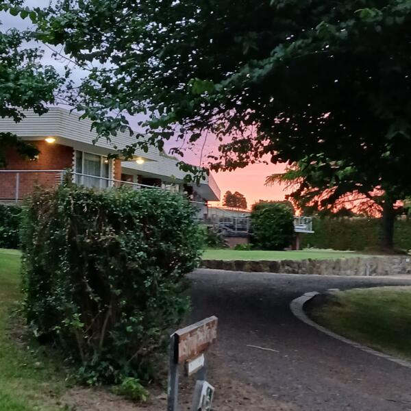 Anam Cara Sunset Front Of House